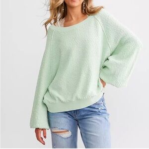 Free People Found My Friend Pullover - XS - Ocean Lily